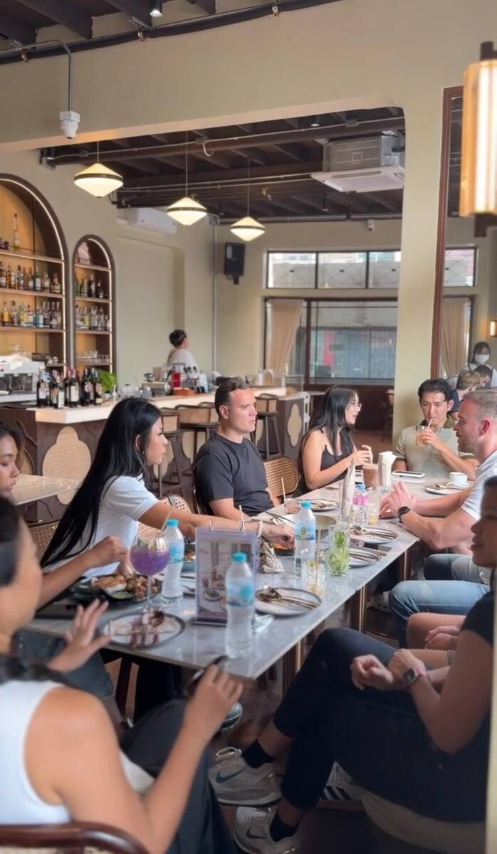 Sharing a meal and a meeting as a community