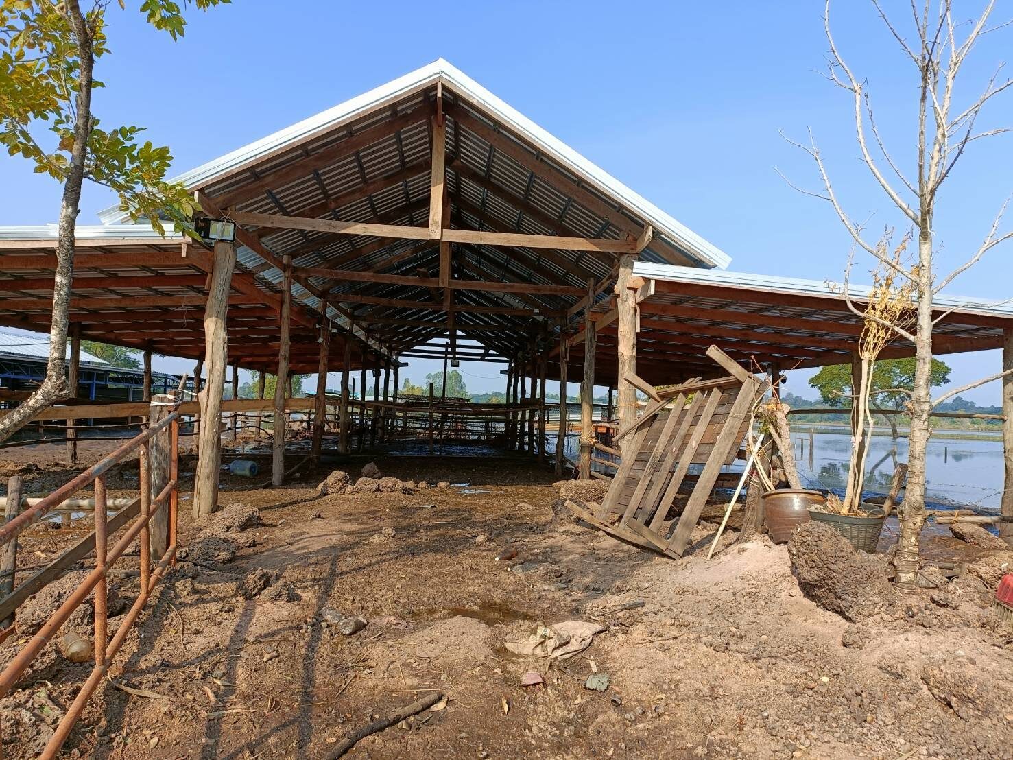 Flood damage at the sanctuary, 2025