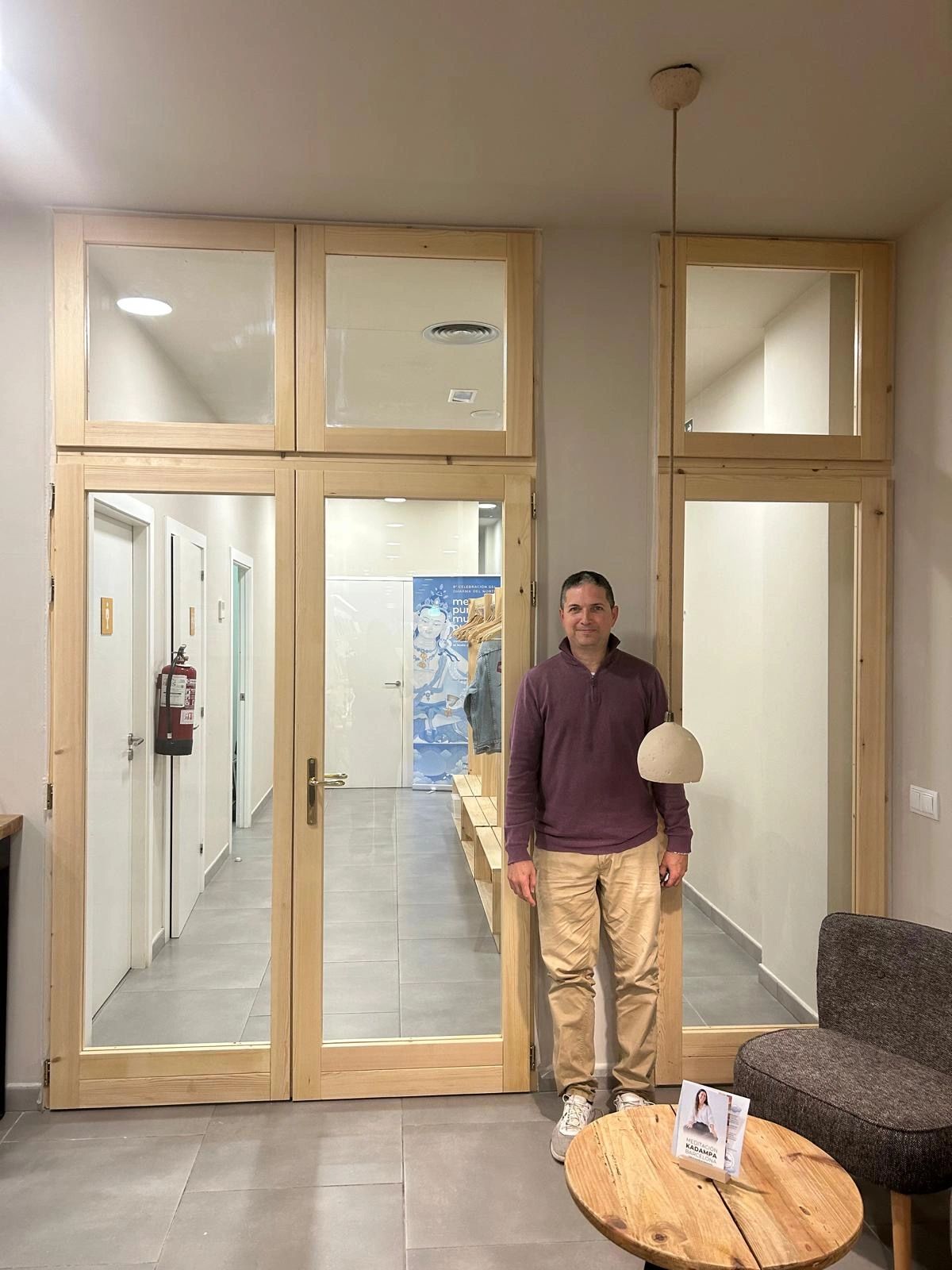 The improved meditation space at the Barcelona center